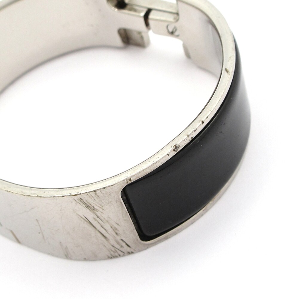 Hermès Clic Clac H Bangle Silver Black - Picture 6 of 6